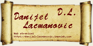 Danijel Lacmanović vizit kartica